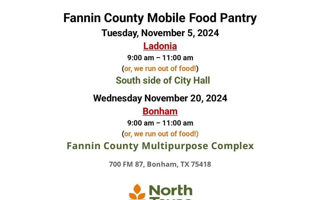 Feeding Fannin in November