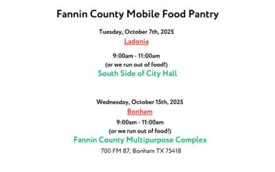 Feeding Fannin October Dates